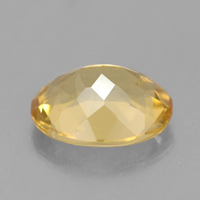 Berilo dourado amarelo natural 1,69ct, corte oval, VVS-VS