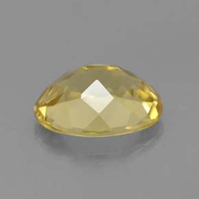 Berilo dourado amarelo natural 1,46ct, corte oval, VVS-VS