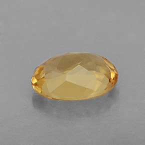 Berilo dourado amarelo natural 0,99ct, corte oval, VVS-VS