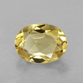 Berilo dourado amarelo natural 1,14ct, corte oval, VVS-VS