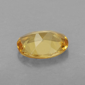 Berilo dourado amarelo natural 0,81ct, corte oval, VVS-VS