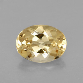 Berilo Dourado Amarelo Natural 1.08ct, Corte Oval, VVS-VS