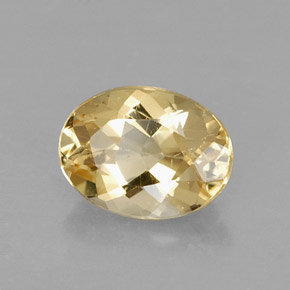 Berilo Dourado Amarelo Natural 1.08ct, Corte Oval, VVS-VS