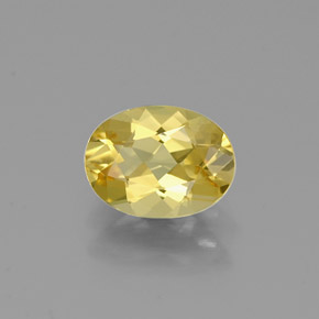 Berilo Dourado Amarelo Natural 0.94ct, Corte Oval, VVS