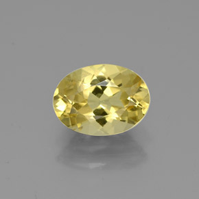Berilo dourado amarelo natural 1,03ct, corte oval, VS