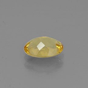 Berilo dourado amarelo natural 0,89ct, corte oval, VVS
