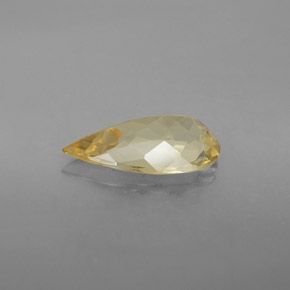 Berilo dourado amarelo natural 2,38ct, formato de pêra, VVS-VS