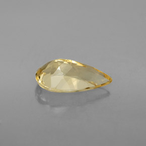 Berilo dourado dourado natural 2,79ct, formato de pêra, VS-SI
