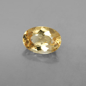 Berilo dourado amarelo natural 2,23ct, corte oval, VVS