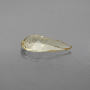 Berilo dourado amarelo natural 2,31ct, formato de pêra, VVS