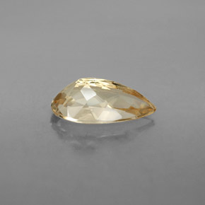 Berilo dourado amarelo natural 2,69ct, formato de pêra, VVS-VS