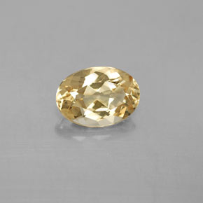 Berilo dourado amarelo natural 2,09ct, corte oval, VVS