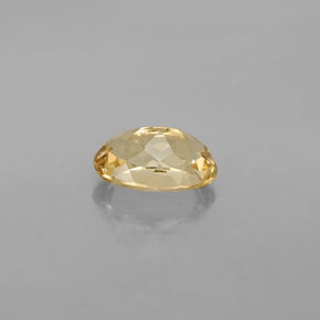 Berilo dourado amarelo natural 2,09ct, corte oval, VVS