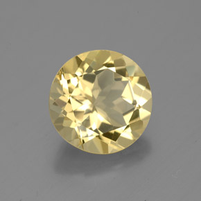 Berilo dourado amarelo natural 2,57ct, corte redondo, VVS-VS