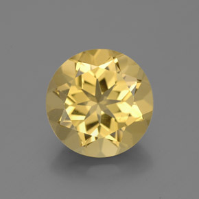 Berilo dourado amarelo natural 2,70ct, corte redondo, VS