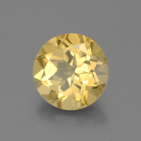Berilo dourado amarelo natural 2,70ct, corte redondo, VS