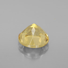 Berilo dourado amarelo natural 2,24ct, corte redondo, VVS