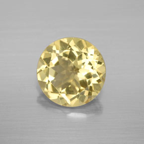 Berilo Dourado Amarelo Natural 2.43ct, Corte Redondo, VS
