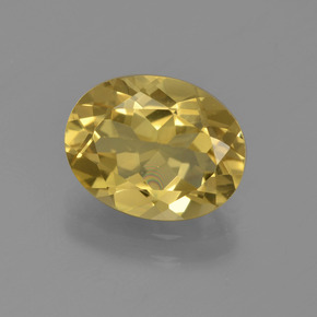Berilo dourado amarelo natural 2,41ct, corte oval, VS