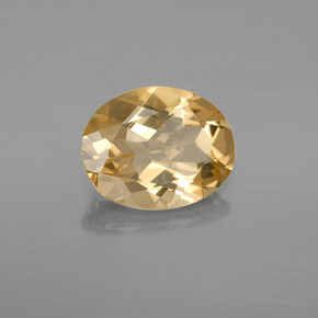 Berilo Dourado Amarelo Natural 2.74ct, Corte Oval, VVS-VS