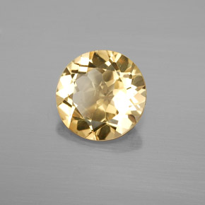 Berilo dourado amarelo natural 2,51ct, corte redondo, VS