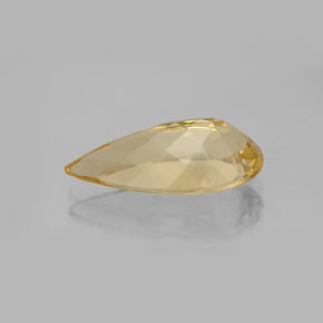 Berilo dourado amarelo natural 3,76ct, formato de pêra, VS