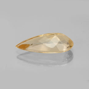 Berilo dourado amarelo natural 3,87ct, formato de pêra, VVS