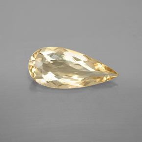 Berilo dourado amarelo natural 3,30ct, formato de pêra, VS