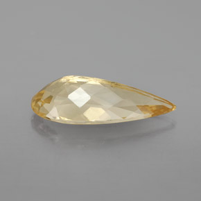 Berilo dourado amarelo natural 3,97ct, formato de pêra, VS
