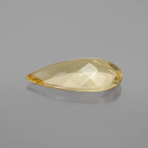 Berilo dourado amarelo natural 3,40ct, formato de pêra, VVS