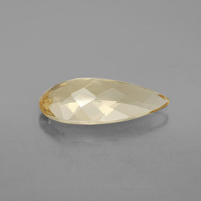 Berilo dourado amarelo natural 3,62ct, formato de pêra, VVS