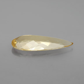 Berilo dourado amarelo natural 3,75ct, formato de pêra, VVS
