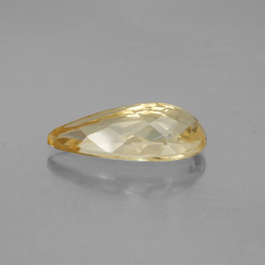 Berilo dourado amarelo natural 3,26ct, formato de pêra, VS