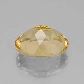 Berilo dourado amarelo natural 4,17ct, corte oval, VS