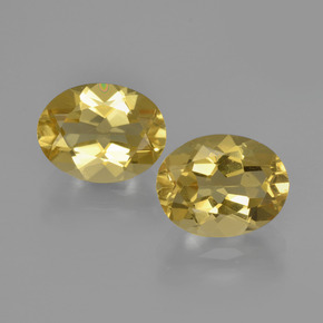 Pedras preciosas de Berilo Dourado Amarelo Dourado Claro natural de 3.67 ct, Corte Oval, VS