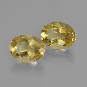 Pedras preciosas de Berilo Dourado Amarelo Dourado Claro natural de 3.67 ct, Corte Oval, VS