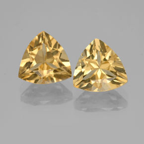Pedras preciosas de berilo dourado amarelo natural de  ct, trillion, VVS-VS