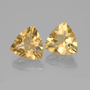 Pedras preciosas de berilo dourado amarelo natural de  ct, trillion, VVS-VS