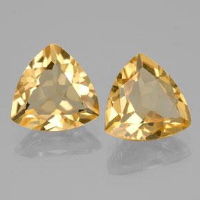 Pedras preciosas de berilo dourado amarelo natural de  ct, trillion, VVS-VS