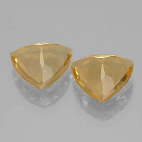 Pedras preciosas de berilo dourado amarelo natural de  ct, trillion, VVS-VS