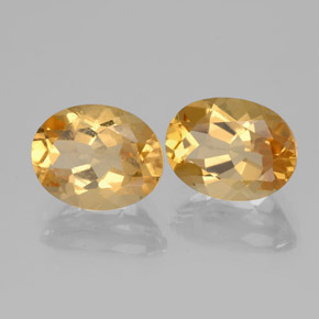 Pedras preciosas de Berilo Dourado Laranja-Ouro natural de 3.67 ct, Corte Oval, VVS-VS