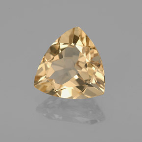 Berilo dourado amarelo natural 2,88ct, trillion, VVS