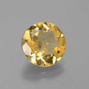 Berilo Dourado Amarelo Natural 3.30ct, Redondo, VS