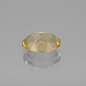 Berilo dourado amarelo natural 1,13ct, corte oval, VVS-VS