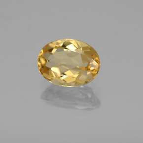 Berilo dourado amarelo natural 1,11ct, corte oval, VVS-VS