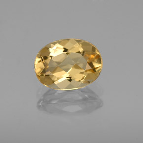 Berilo Dourado Amarelo Natural 1.37ct, Corte Oval, VVS