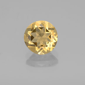 Berilo Dourado Amarelo Natural 1.29ct, Corte Redondo, VVS-VS