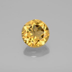 Berilo dourado amarelo natural 1,67ct, corte redondo, VVS-VS