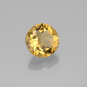Berilo dourado amarelo natural 1,67ct, corte redondo, VVS-VS