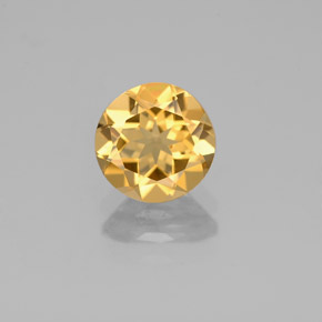 Berilo dourado amarelo natural 1,20ct, corte redondo, VS